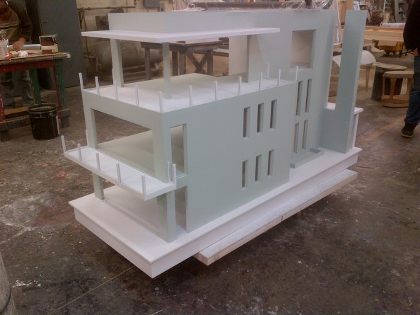 Contemporary Doll House under construction